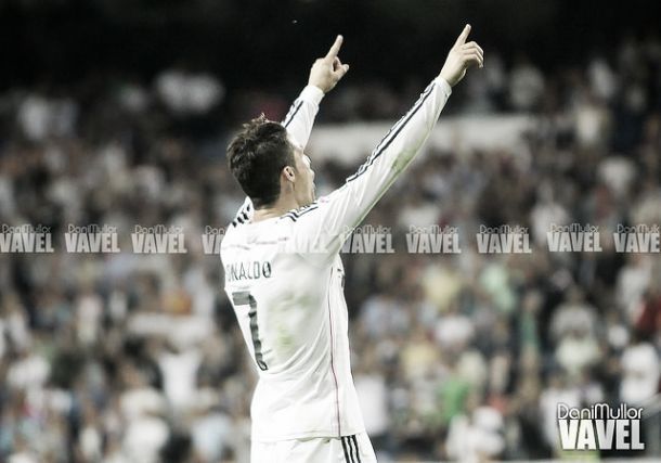 Cristiano Ronaldo celebra un gol con la elástica blanca. | FOTO: Dani Mullor - VAVEL