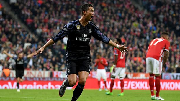 L'esultanza di Ronaldo dopo il secondo gol al Bayern (Fonte foto: Marca)