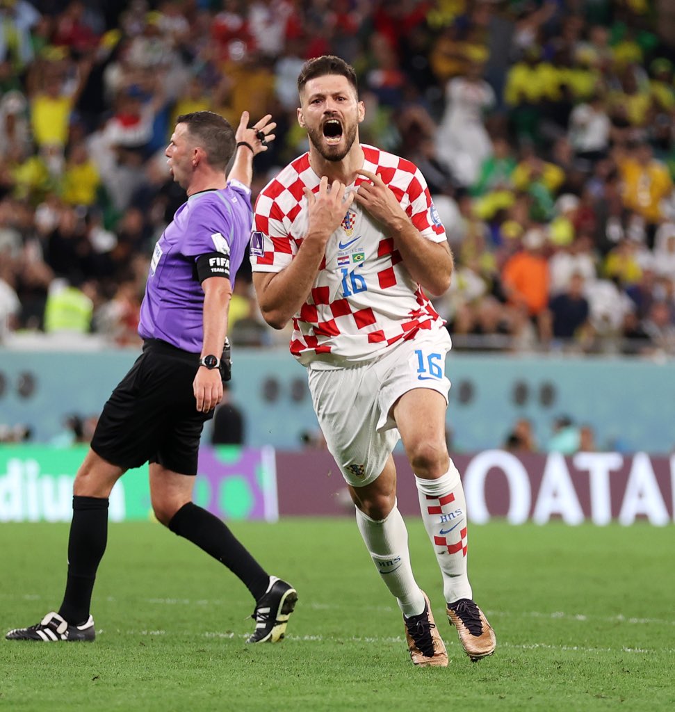 Bruno Petković igualó el encuentro en el 117 / Foto: @fifaworldcup_es
