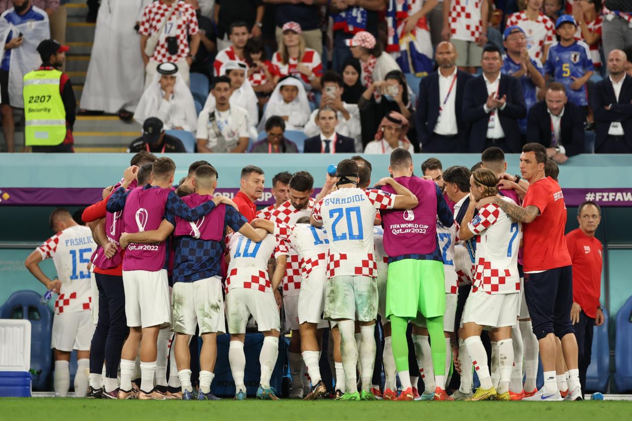 Croacia en el descanso/ Fuente: @fifaworldcup_es