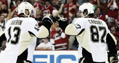 Crosby celebrando un gol | Foto: NHL.com