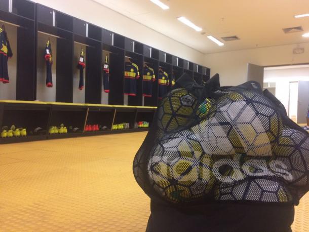 Vestuario de Colombia | Foto: @FCFSeleccionCol