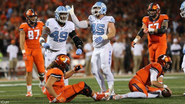 North Carolinas defense was on point in todays game against the Univeristy of Illinois-InsideCarolina.com