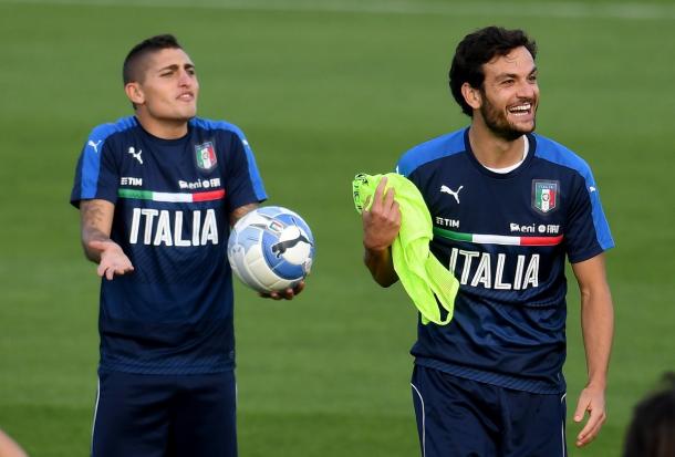 Verratti e Parolo - Foto: Vivo Azzurro/Twitter