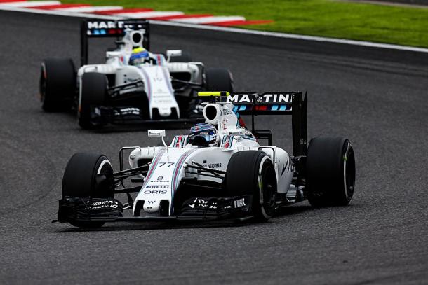 Valtteri y Felipe ruedan en solitario | Foto: Williams Racing