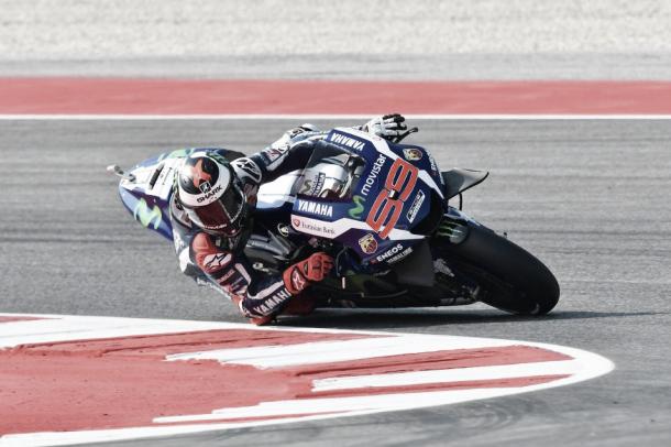 Paso por curva de Jorge Lorenzo | Foto: Movistar Yamaha MotoGP