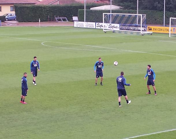 Gli azzurri in allenamento - Foto: Vivo Azzurro/Twitter