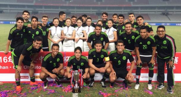 México campeón de CFU U-22 Football Tournament en China (Foto: Mi Selección MX)
