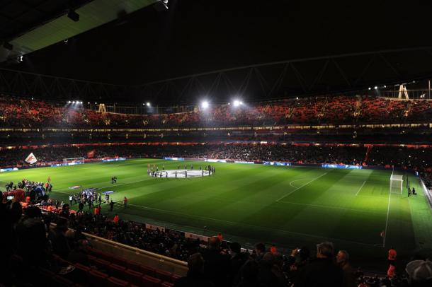 Partido Arsenal - PSG, foto del Emirates Stadium. Foto: Arsenal FC