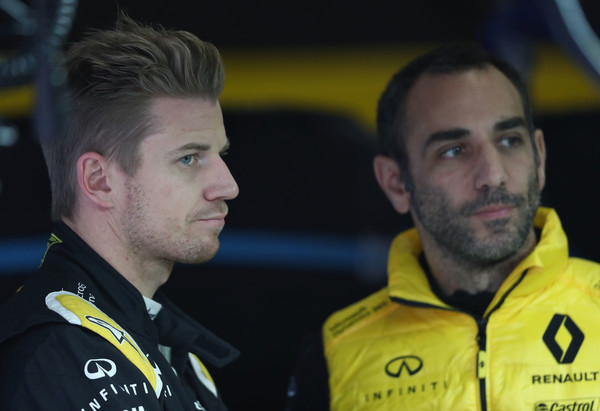 Hülkenberg y Abiteboul, China 2017 / Fuente: Zimbio