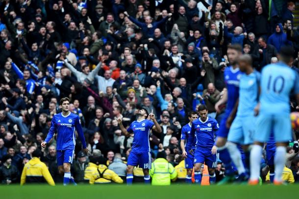 Diego Costa celebra el 1-1 | Foto: Chelsea