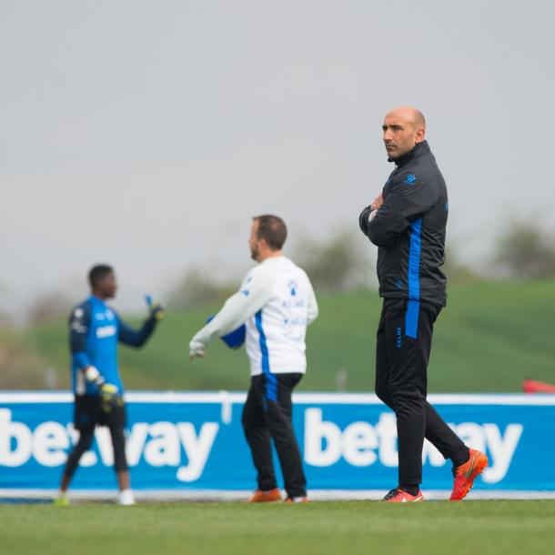 Abelardo en los entrenamientos | Foto: Deportivo Alavés