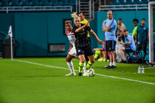 Manchester City is trying to bounce back after a tough 3-0 loss to Lyon. | Photo: Jonathan Willey