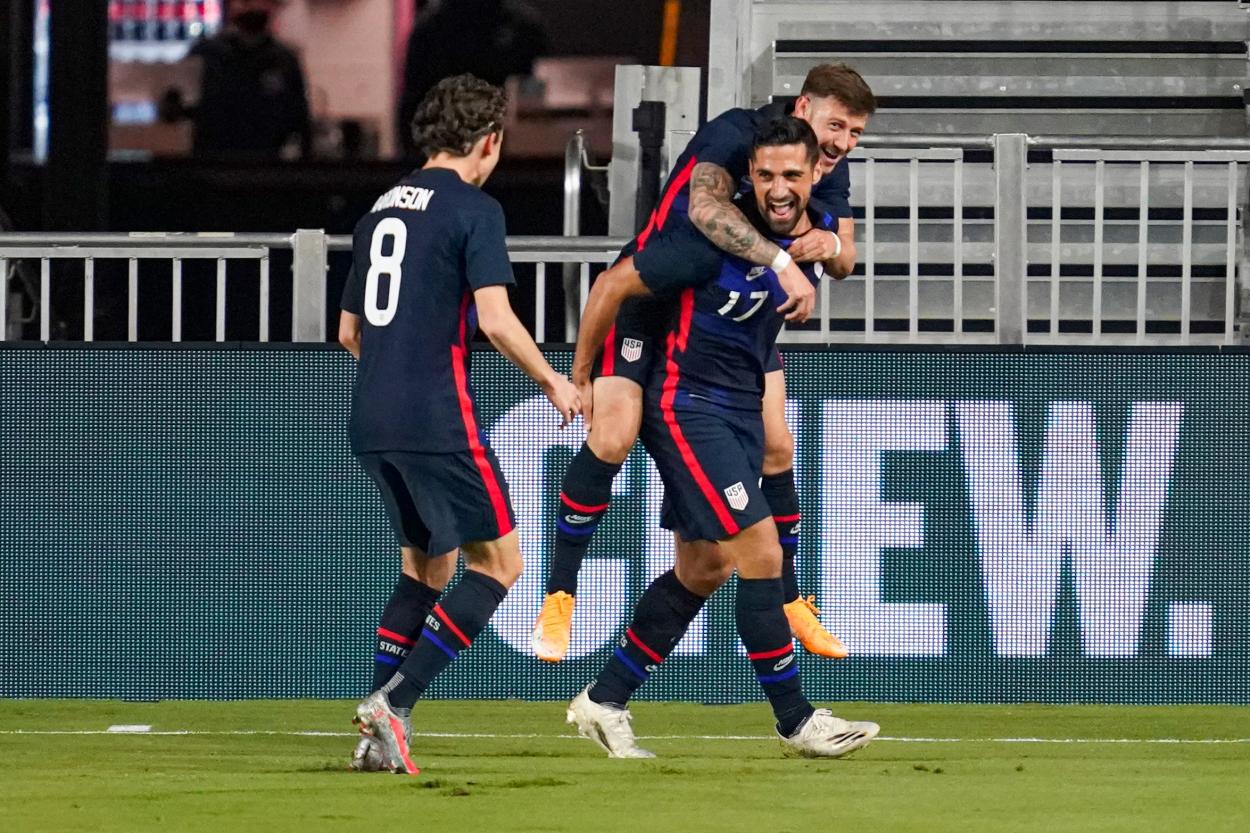 With some debuts, the USMNT got a comfortable win (Photo: Kathy Hitchcock)