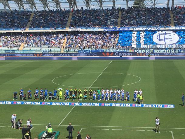 Así recibieron los 'tifosi' del Empoli al equipo. / Foto: @Atalanta_BC