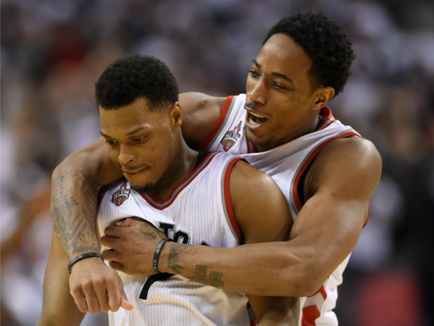 A bromance that is unlike any other in the NBA. Photo: Frank Gunn/The Canadian Press