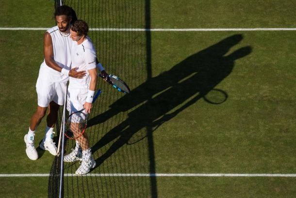 Murray e Brown - Fonte: @Wimbledon / Twitter