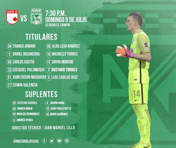 Foto: @nacionaloficial