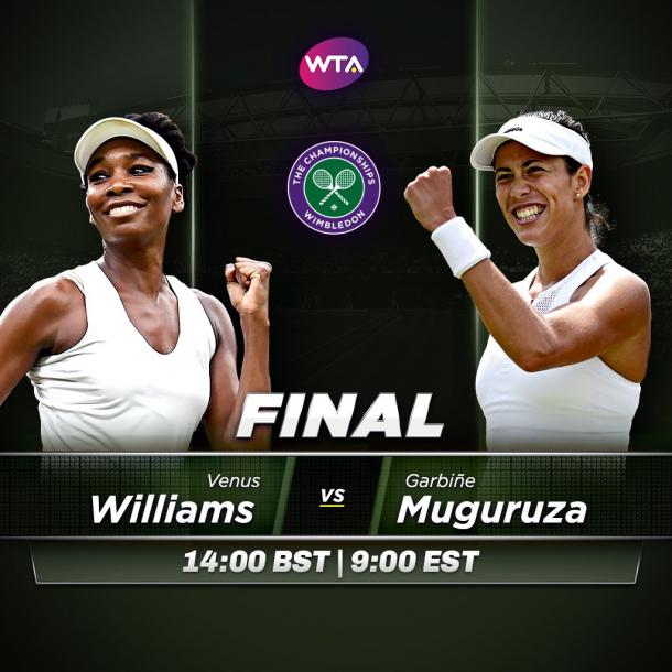 Williams - Muguruza -  Fonte: @WTA / Twitter