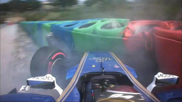 L'incidente di Wehrlein. Fonte foto: formula1.com