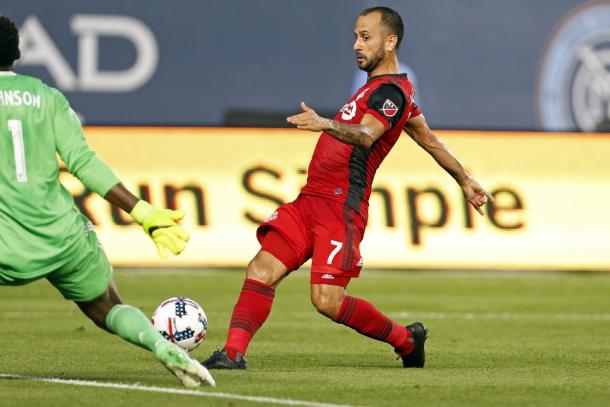 Victor Vázquez' influence on the game grew in the second half | Source: torontofc.com