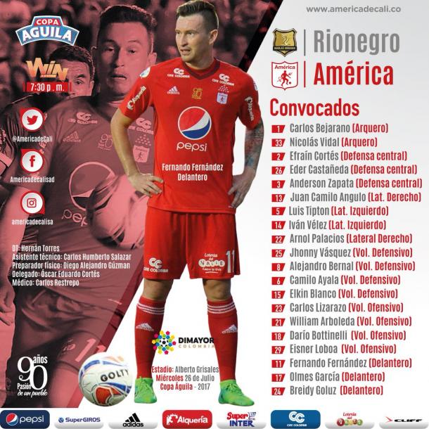 Foto: @AmericadeCali