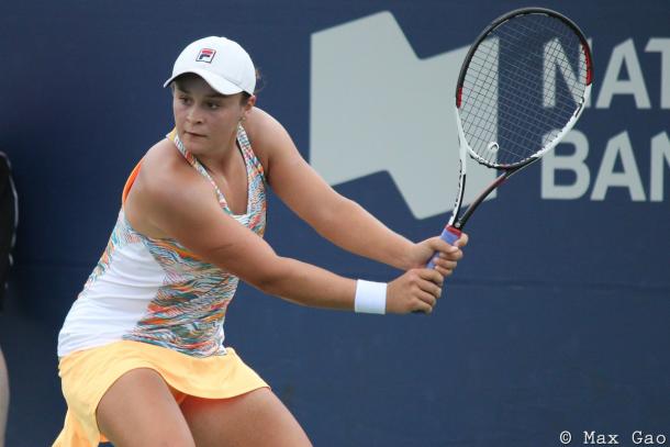 Ashleigh Barty in action | Photo: Max Gao / VAVEL USA Tennis