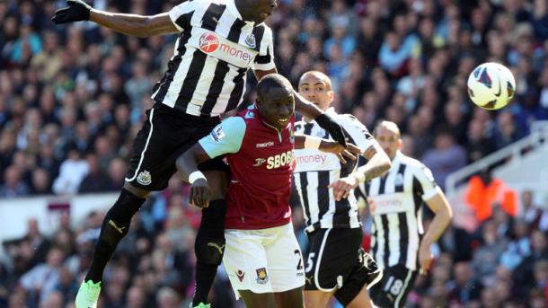 Diame in action against Newcastle whilst at West Ham (Photo: skysports.com)