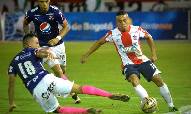 Marlon Piedrahita, lateral derecho, ha jugado los 180 minutos disputados por el DIM. | Foto: DaleRojo