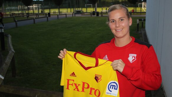 Kylie McCarthy joins the Hornets | Photo source: Watford Ladies