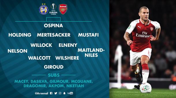 Fonte: Arsenal FC Twitter