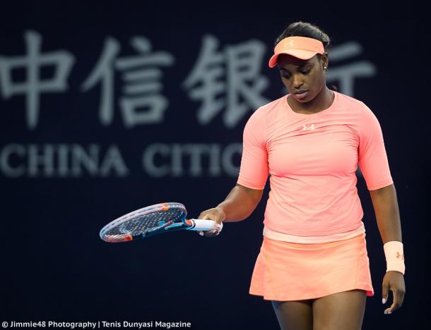 It was a poor Asian Swing for Sloane Stephens, who failed to earn any wins after winning the US Open | Photo: Jimmie48 Tennis Photography