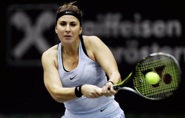 Belinda Bencic in action | Photo: Matthias Hauer / WTA Linz