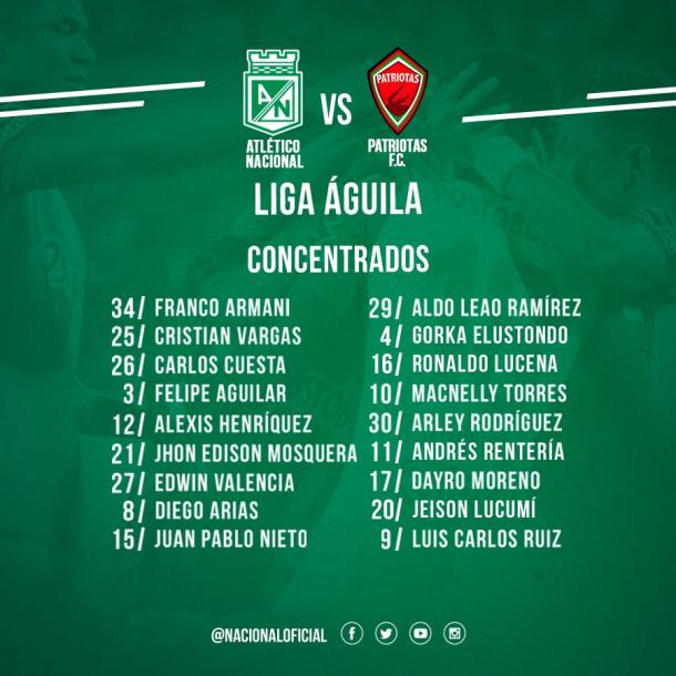 Foto: @nacionaloficial