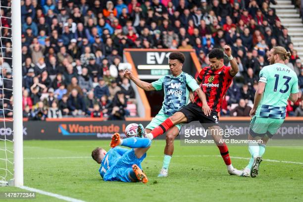 Solanke scores - Photo by Robin Jones - AFC Bournemouth/AFC Bournemouth via Getty Images)
