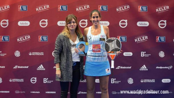 Mapi Sánchez Alayecto MVP de la final del WPT Keler Bilbao Open 2017 | Foto: @WorldPadelTour