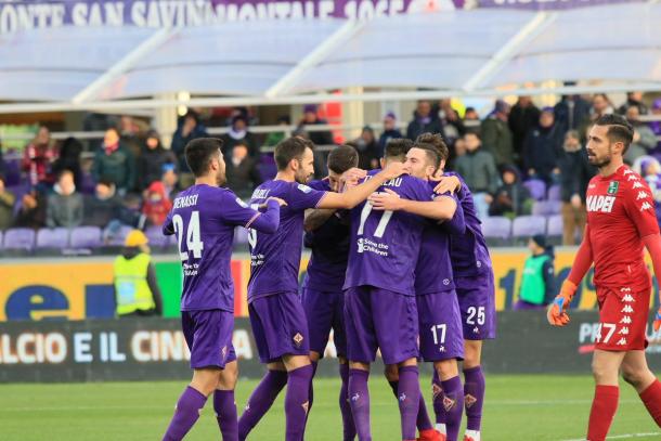 Una Fiorentina dominante ha surclassato il Sassuolo solo una settimana fa. 5-0 il finale. Fonte foto: ACF Fiorentina | Twitter