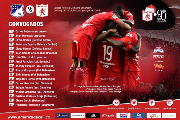 Foto: América de Cali | Twitter