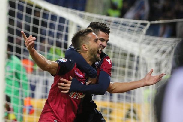 Pavoletti celebra un gol | Foto: Cagliari Calcio