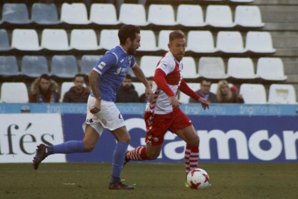 Imágen del encuentro de ida entre ambos equipos | Foto: Sandra Dihör - CE Sabadell
