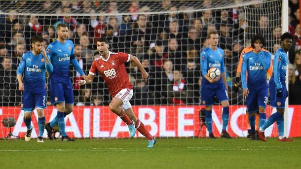 Nottingham Forest sorprendió a Arsenal | Foto: NFFC.