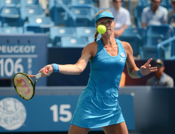 Kiki Bertens was especially good off the forehand side in the second and third set (Noel Alberto/VAVEL USA)