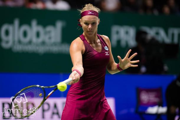 Bertens used her forehand to force a final set (Jimmie48 Tennis)