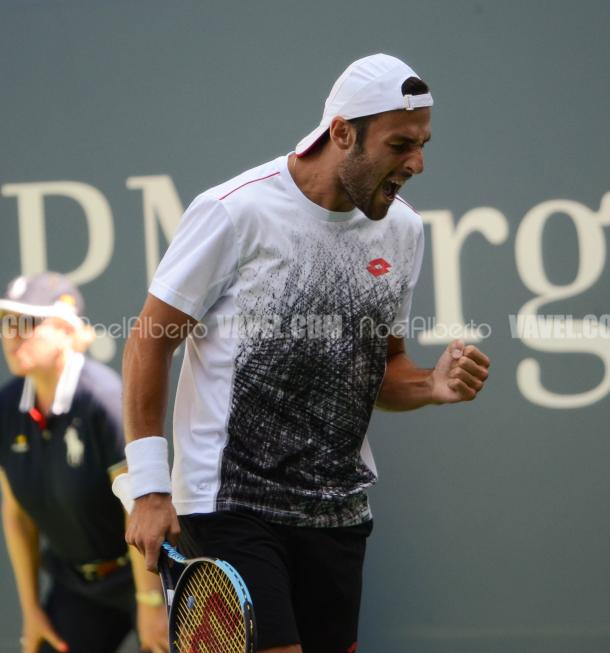 Stefano Travaglia came through to defeat Evan King in three sets (Noel Alberto/VAVEL USA)