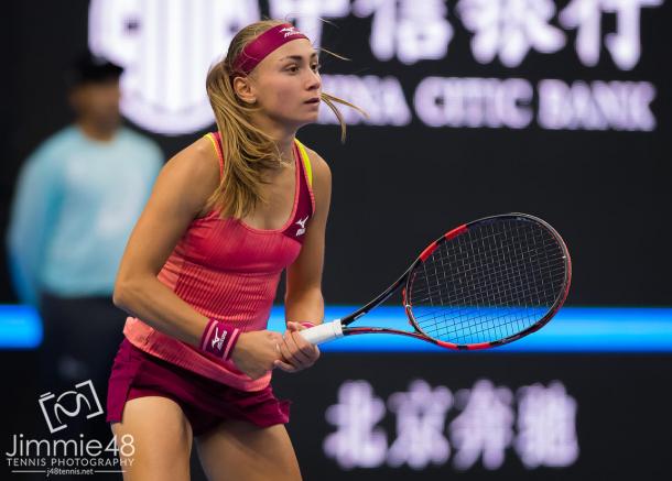 Aleksandra Krunic claimed her second top-10 win of the year | Photo: Jimmie48 Tennis Photography
