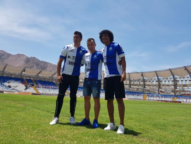 Bello en su presentación oficial con Antofagasta / Foto: Prensa Deportes Antofagasta