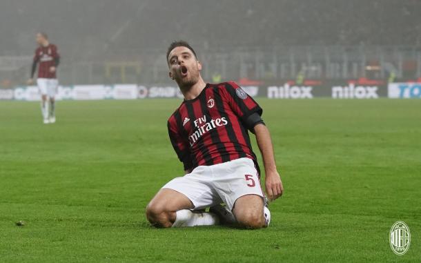 Bonaventura celebra un gol | Foto: AC Milan