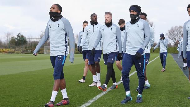 L'allenamento di rifinitura del Tottenham. | Fonte: twitter Tottenham Hotspur