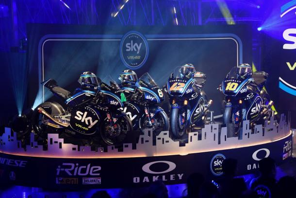 Sky Racing Team VR46 presenta sus motos para el 2018 / Sky Racing Team (Twitter)