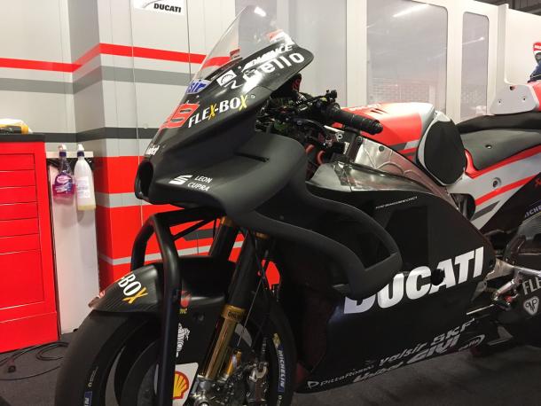 Nuevo carenado de Ducati en los test de Tailandia / Foto: Ducati Motor (Twitter)